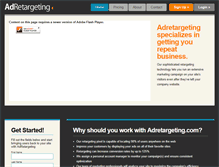 Tablet Screenshot of adretargeting.com